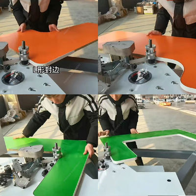 10.8m/min 패널 피드 속도 미니 접이식 팔 엣지 랩팅 기계 MDF PVC 패널