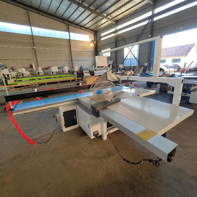 8000r/min 점점 속도 CNC-6132 건설 공사용 이중 블레이드 슬라이딩 테이블 톱