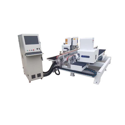 높은 용량 2000KG 이중 라인 번호 CNC 나무 문 잠금 구멍 Mortising 기계