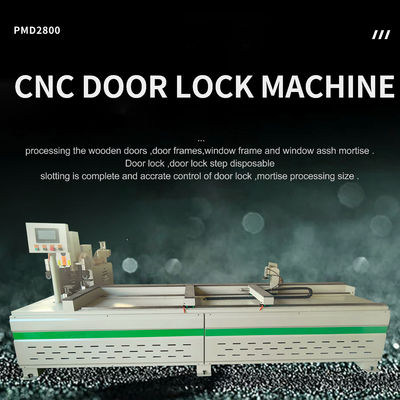 완전 자동 나무 문 뚫기 기계 쉽게 작동을 위해 CNC 열쇠 구멍 기계