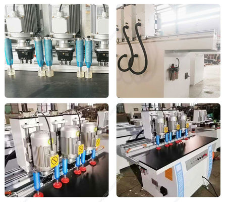 1.5kW*3 알루미늄 프로필 힌지 및 미니 보어 머신