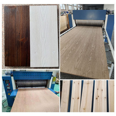20kW 파워 MDF 및 고체 목재 보드 강철 문판을 위한 목재 곡물 부착 기계