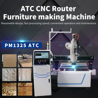 자동 도구 변경 PM1325 ATC 목조 KT 보드 절단 농장용 CNC 라우터 기계