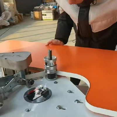공기 압력 0.5-0.8Mpa 터치 스크린 접는 팔 가장자리 밴딩 기계 간편한 조작