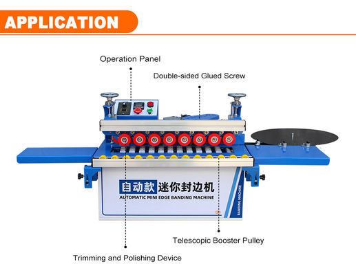 무게 KG 50 KG 미니 PVC MDF 목재 기반 패널 기계 듀얼 용도 엣지 뱅더