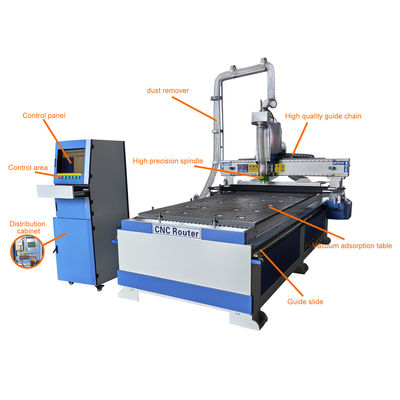 1700KG 중량 4 축 3D CNC 라우터 목재 아크릴 목조 가구 조각