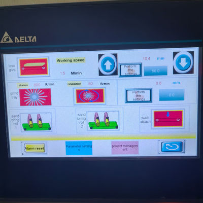 강력한 800mm 자동 금속 데버링 샴퍼링 샌딩 머신 7.5kw * 2 전력