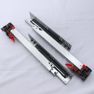 10 세트/ctn 303B-350 완전 확장 완화 숨겨진 슬라이드 3 접이 부드러운 닫기 하부 드라워
