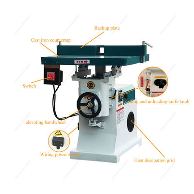 고속 수직 목재 셰이퍼 머신, 380V/220V의 100mm 작업 테이블 리프팅 스트로크