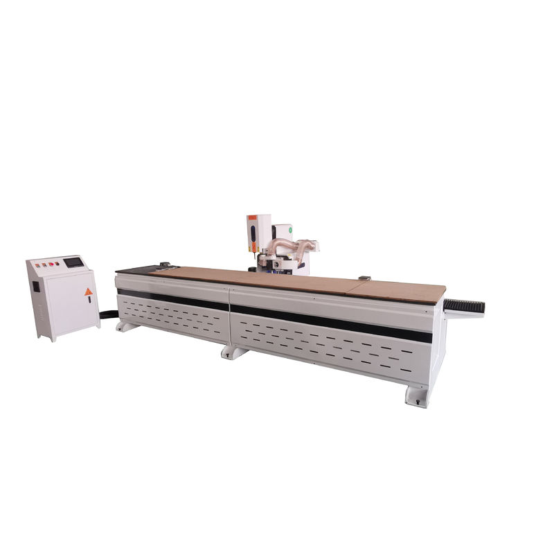 첨단 CNC 문 잠금 구멍 뚫기 힌지 뚫기 기계 750W 세르보 모터 x3