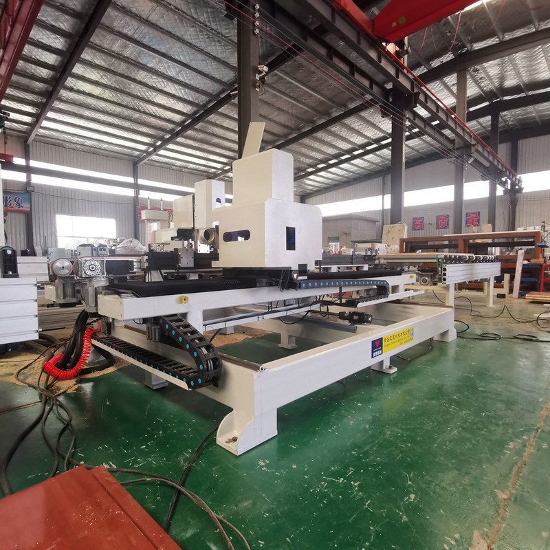 목조공장 기계 26.44kW 전력을 가진 CNC 쌍면 문 잠금 힌지 기계