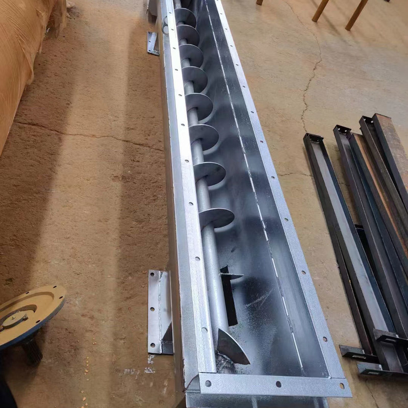 5000*350*460mm U 모양 곡물 나사 컨베이어 밀 옥수수 쌀 쌀 벼운 컨베이어