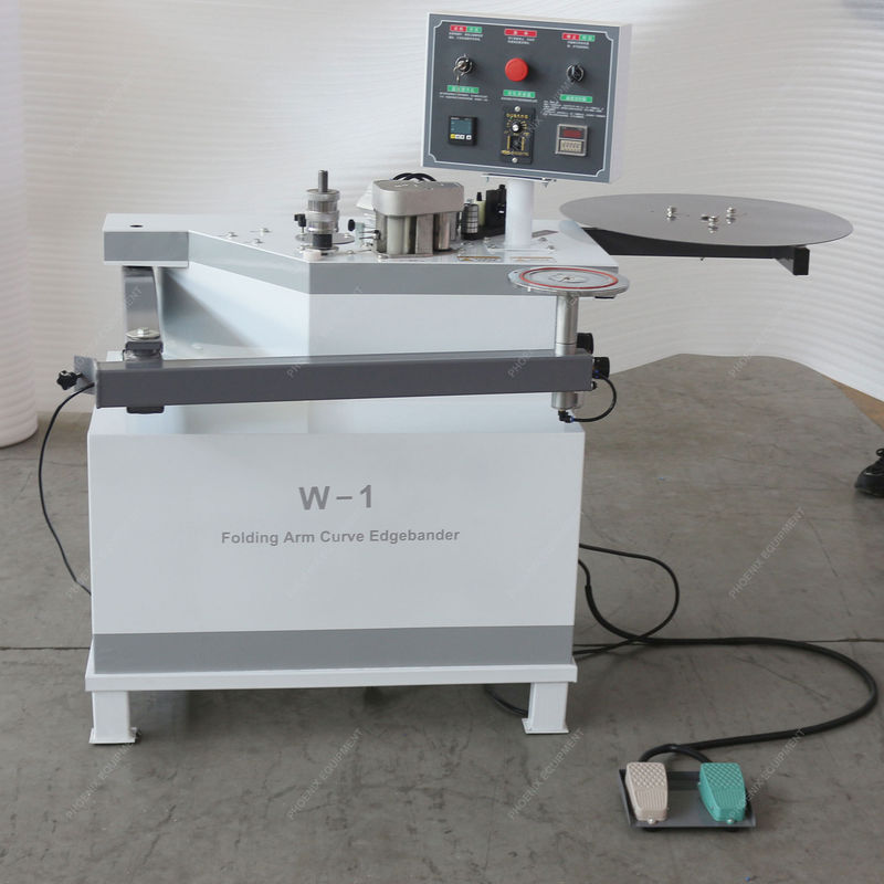 맞춤형 전압 1.4kW W-1 MDF 곡선 가장자리 밴더 접는 팔 가장자리 밴딩 기계