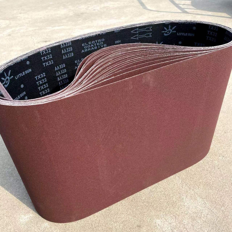 24 RED Abrasive 곡물 크기와 나무 작업 금속 닦기 평면 모래 기계